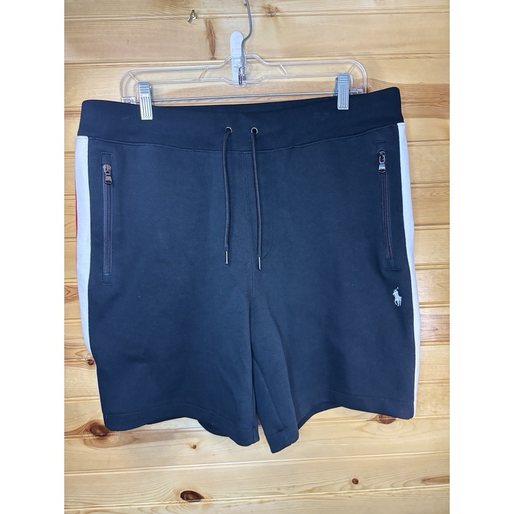 POLO RALPH LAUREN Men's Black Mesh Athletic Shorts NWoT $110 Size Large